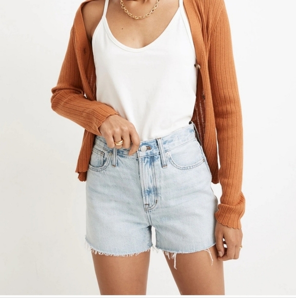 Madewell The Perfect Jean Short Women's Light Blue Denim Shorts Size 24 - Picture 1 of 11